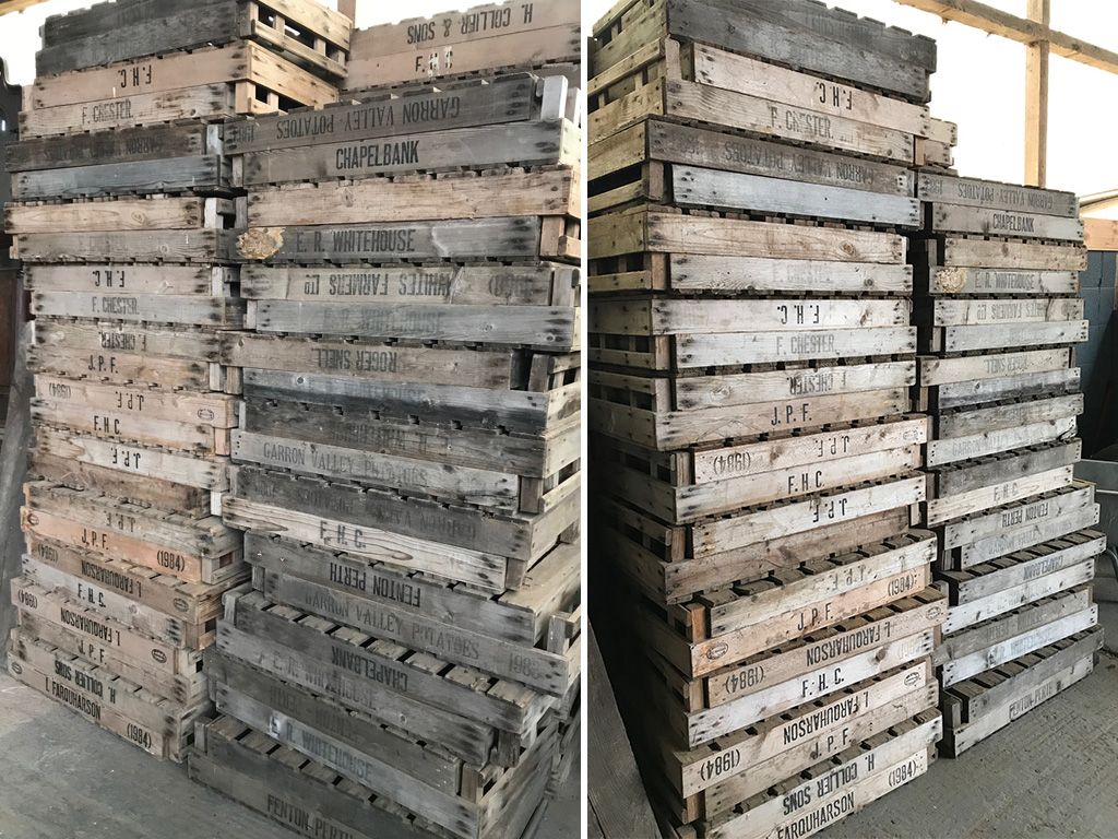 Reclaimed Potato Crates