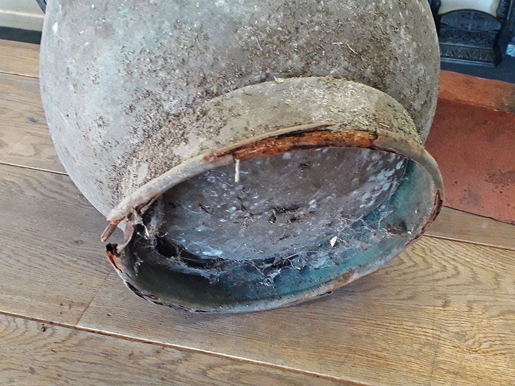 Reclaimed Brass Coal Scuttle