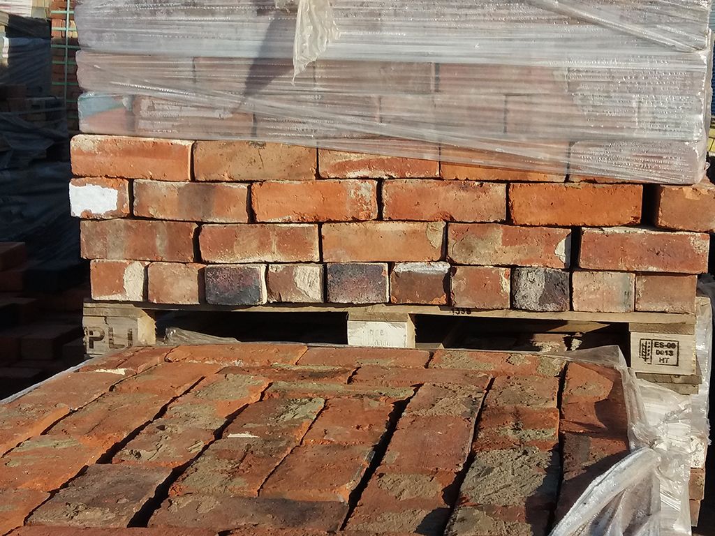 Reclaimed Handmade Orange Bricks from Leicester