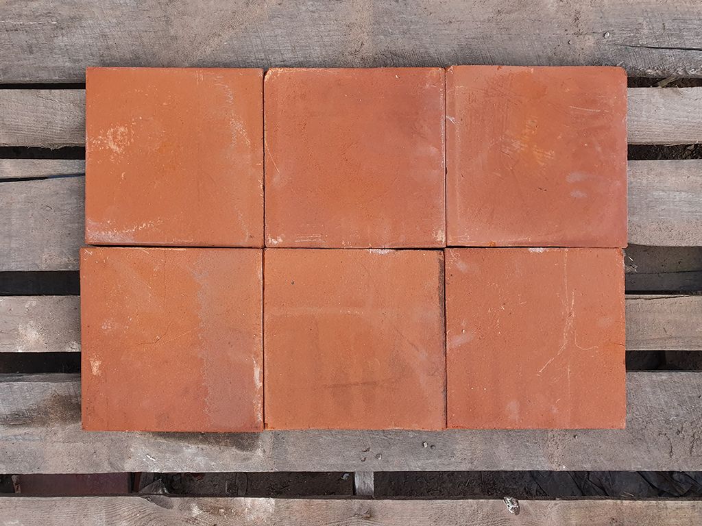 Reclamation Red/Terracotta Quarry Tiles 9x9"