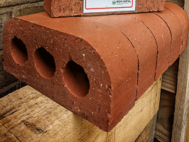 Perforated Double Bullnose Red Copings